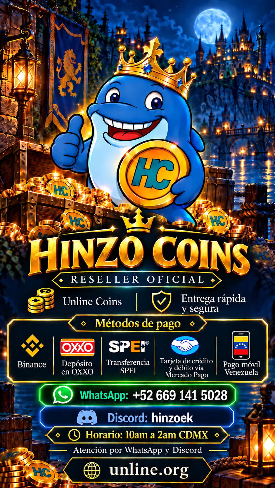 Hinzo Coins official reseller